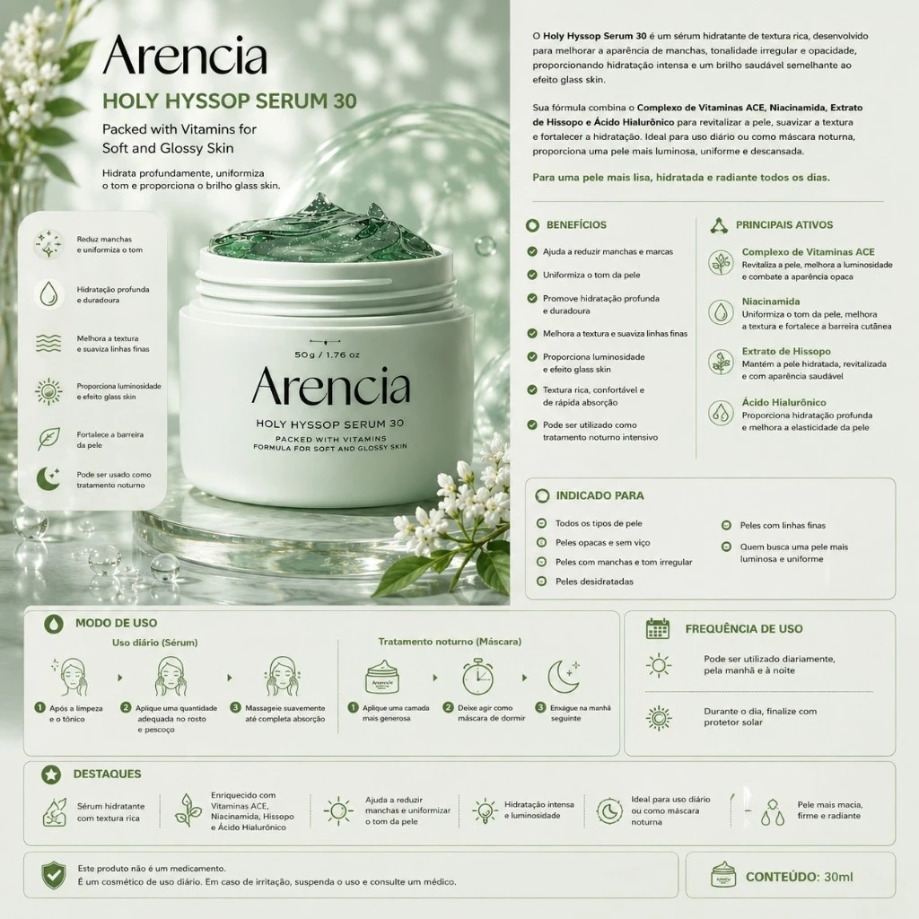 Arencia Holy Hyssop Serum 30 - 50g - Imagem 3