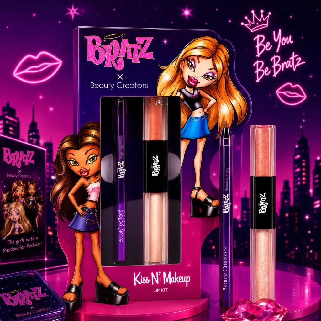Duo de lábios volumizadores "Kiss N' Makeup" da Bratz