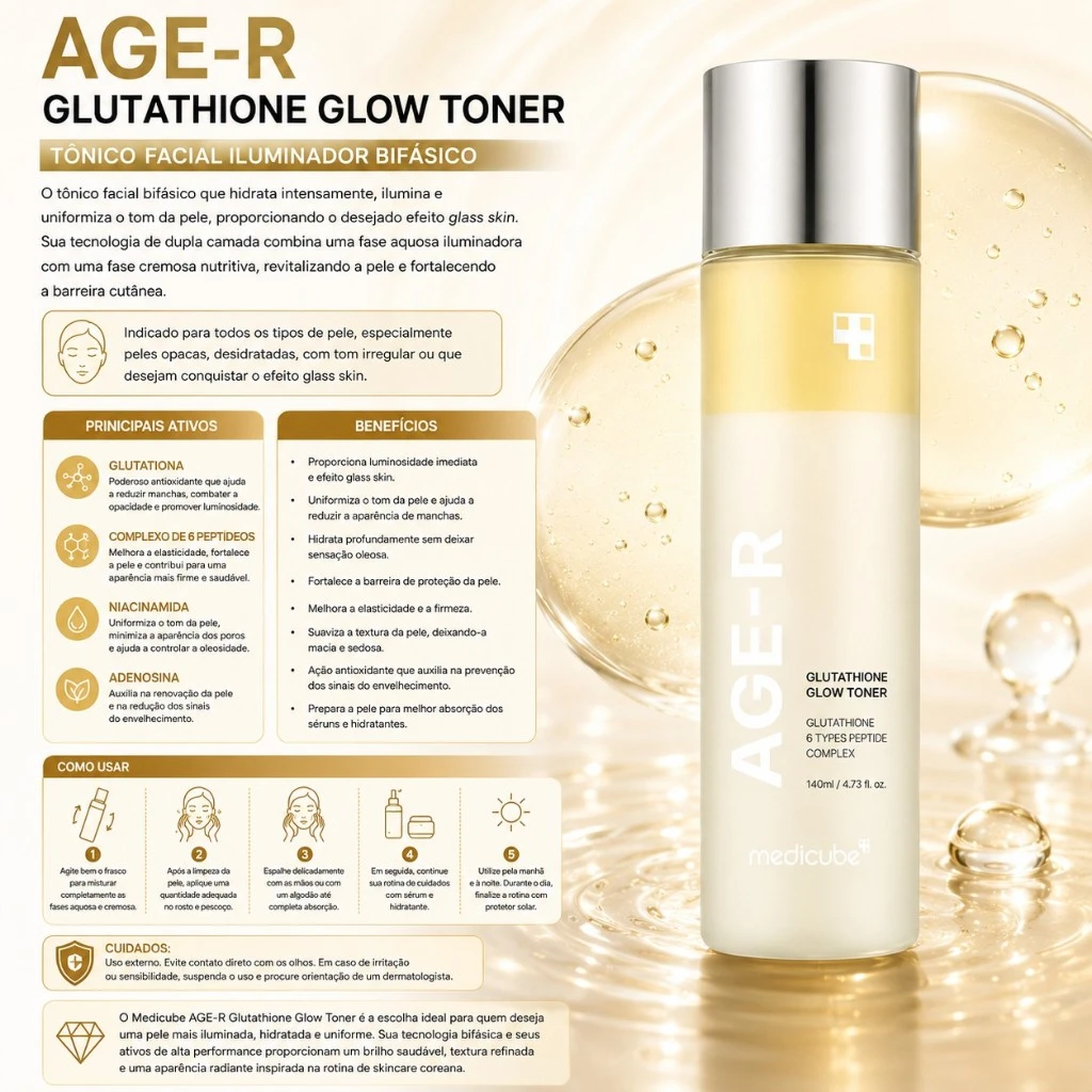 Medicube AGE-R Glutathione Glow Toner - Imagem 3