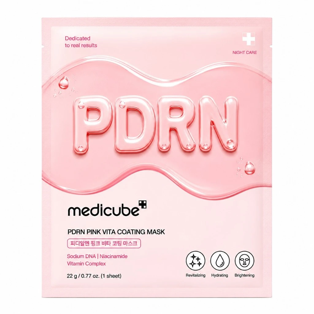 Medicube- PDRN Pink Vita Coating Mask 22G - Imagem 2