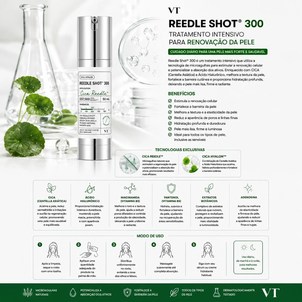 VT Cosmetics Booster Microagulhamento Reedle Shot 300 - 50ml - Imagem 3