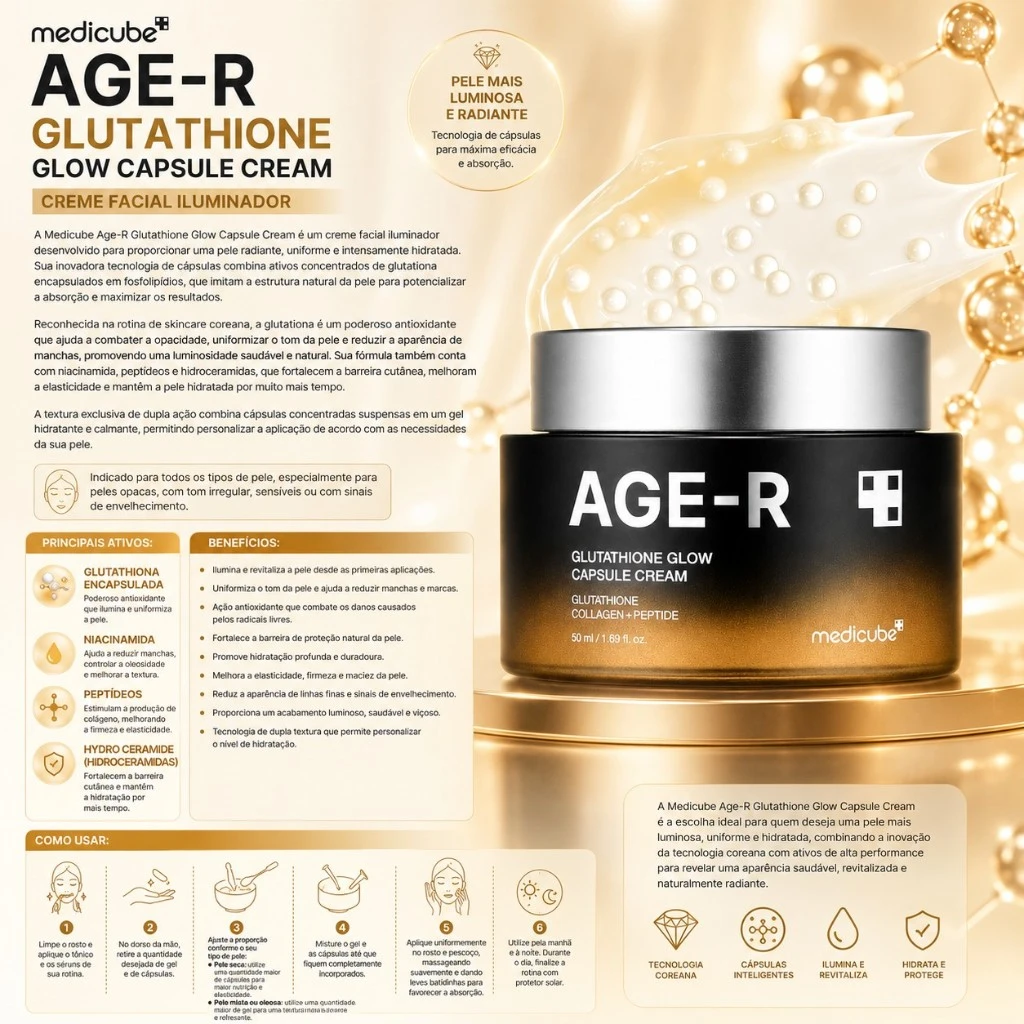 Medicube Age-R Glutathione Glow Capsule Cream - Imagem 3