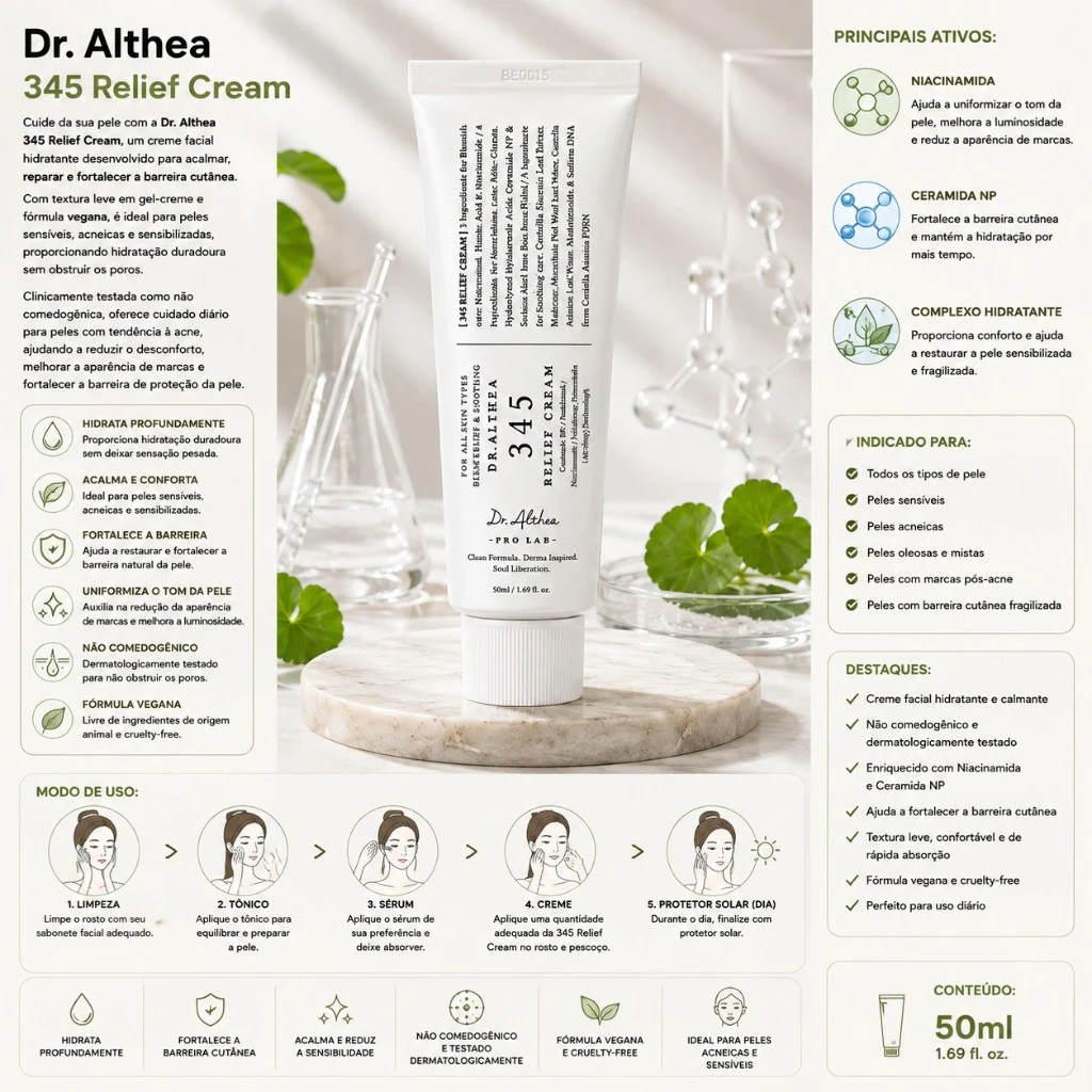 Dr.Althea 345 Relief Cream - 50 ml - Imagem 3