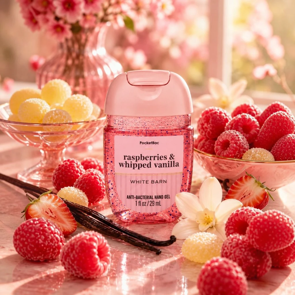 Raspberries & Whipped Vanilla - PocketBac Hand Sanitizer - 1 fl oz / 29 ml