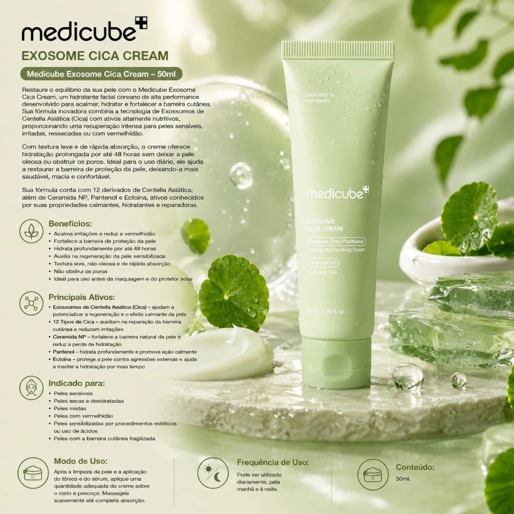 Medicube Exosome Cica Cream – 50ml - Imagem 3