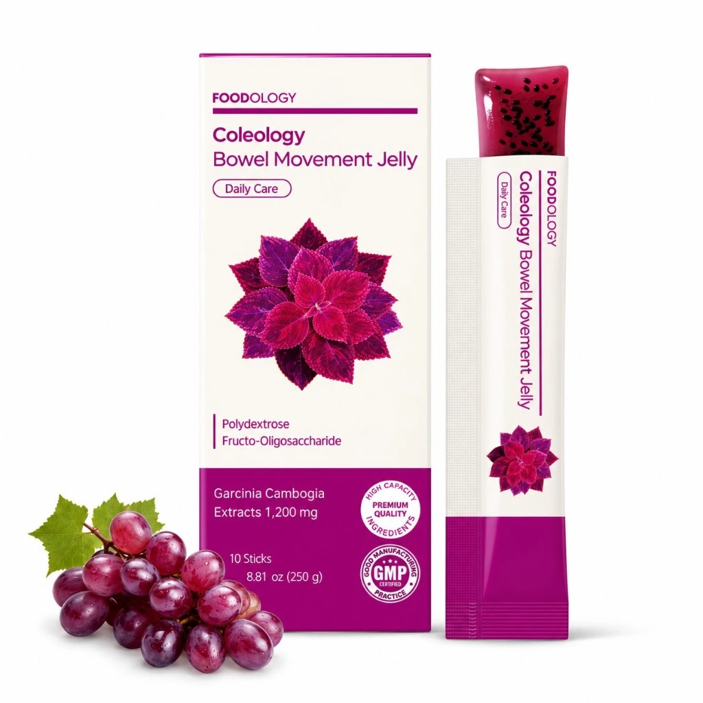 Foodology Coleology Bowel Movement Jelly – Sabor uva (10 Sticks) - Imagem 3