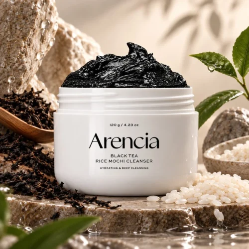 Arencia Black Tea Rice Mochi Cleanser –  120g